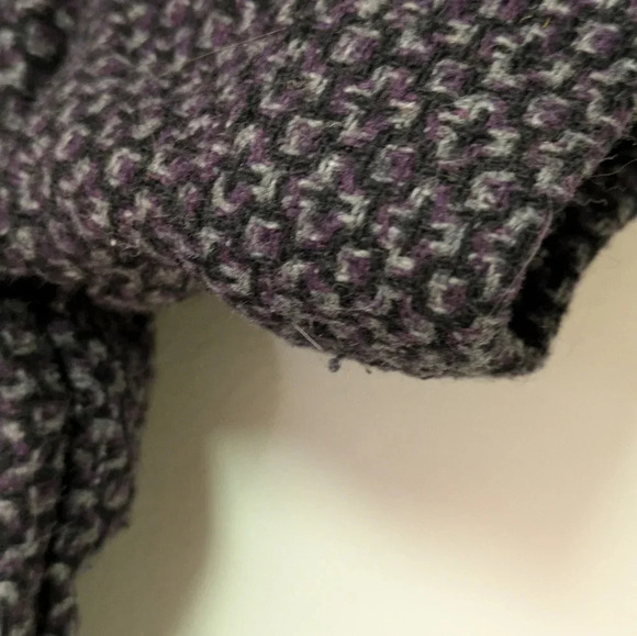 CLEARANCE//Button Wool  Blend Puff Sleeve Belted Y2K Dress - Picture 10 of 11